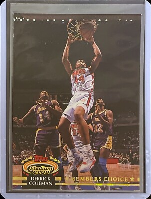 Derrick Coleman - 1992-93 Topps Stadium Club - Member's Choice #193