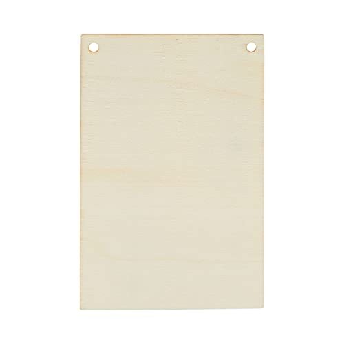 50 Pack Unfinished Wood Plaque Blanks with Jute String for Crafts, DIY Party - Picture 7 of 7