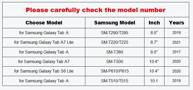 For Samsung Galaxy Tab A 8.0" Inch 2019 SM-T290 Tablet Case Kids Stand Cover - Image 2 of 4