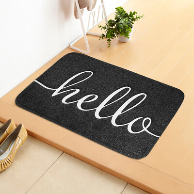 Bath Mat Non Slip Washable Rug Simple Durable Antifouling for Indoor and Outdoor