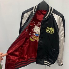 Sanrio Hello Kitty varsity jacket reversible embroidered LL  USA  L  