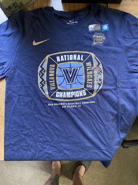 Villanova 2018 NCAA Men's Final Four Basketball Champion tee t-shirt Size Large | eBay