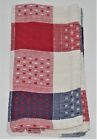 (4) Lintex 100% Cotton Napkins ~ Patriot Plaid Dobby ~ 18" x 18" **NEW**