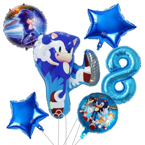 Sonic tableware set Plates cups Banner Kids Birthday party balloons decorations - Picture 11 of 25