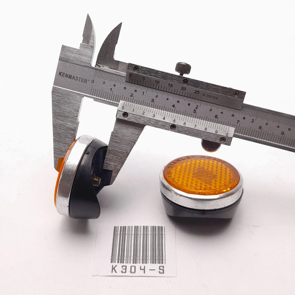 Reflectores de horquilla delanteros con goma Honda CB100 CB125 175 CA175 SL175 S90Z NUEVO #3 Foto 3 de 4