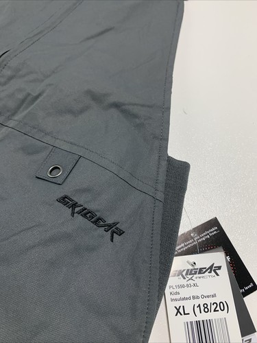 SkiGear Kids Insulated Snow Bib Overalls - Picture 3 of 5