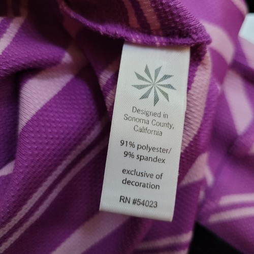 Athleta Wick It Wader Swim Cover Up Long Sleeve Tunic Purple Striped Women's XXS - Picture 8 of 10