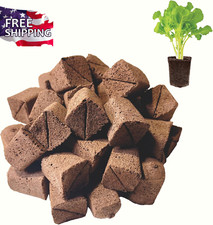 50 Pcs Square Hydroponics Pods, Seed Starter Plugs Rapid Rooter, Grow Sponges fo 0.71 per gallon