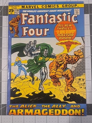 Fantastic Four #116  Doom Cover Story:Alien, Ally & Armageddon Marvel Nov-1971