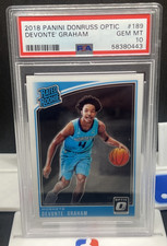 2018-19 Panini Donruss Devonte Graham Rookie RC #189 Hornets PSA 10 GEM MINT
