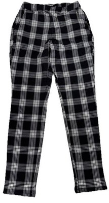 Hot Topic Sz S Black White Plaid Tapered Pants Emo Grunge Goth Y2k