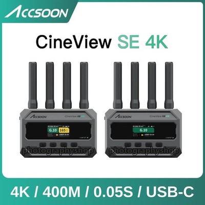 Accsoon CineView SE 4K 400m Wireless Video Transmission Transmitter Receiver New