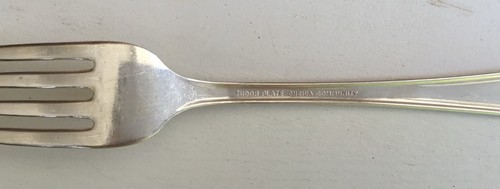 Oneida Community Queen Bess II Tudor Silber Teller 1946 Speisegabeln 8 tlg. - Bild 3 von 3