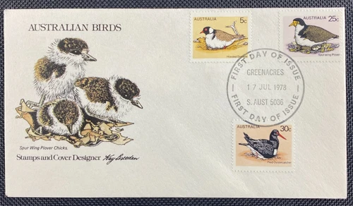 1978 Australian Birds FDC First Day Cover With Greenacres (SA) FDI Postmark