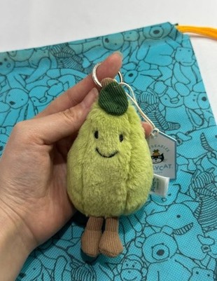 NWT  Jellycat Pear Keychain Plush Bag Charm 2026 - Cute Gift Free Dust Bag