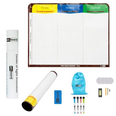 3 Column Kanban Board Magnetic Agile Scrum Whiteboard Kit Task Planner