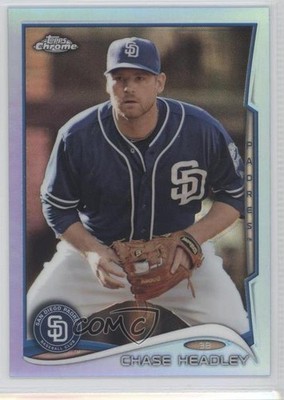 2014 Topps Chrome Blue Refractor 7/199 Chase Headley #53 3s3