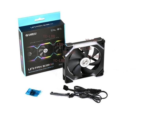 Lian Li UNI Fan SL120 V1 RGB PWM Fan 120 mm, Single Pack, BLACK -SL120 1B - 第 1/5 張圖片