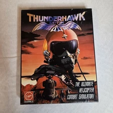 Thunderhawk AH-73M IBM PC, 1991 - Complete in Box, Manual, Virgin, 3.5" Flopply