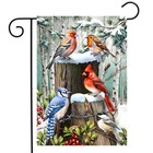 Briarwood Lane Winter Woodland Birds Garden Flag