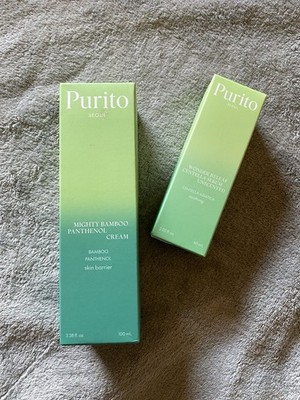 Purito Seoul Set of 2: Mighty Bamboo Panthenol Cream and Wonder Relief Serum