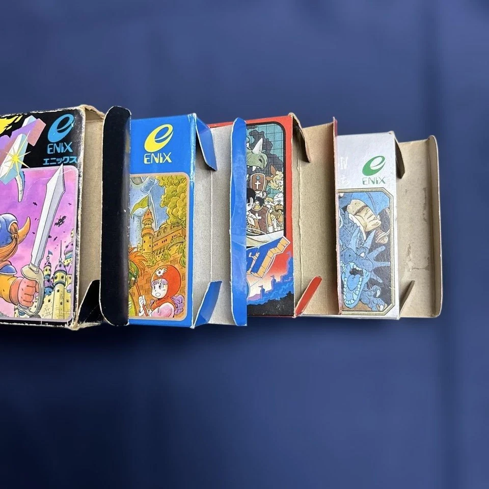 Famicom Dragon Quest 1 2 3 4 Set Box Manual Included From Japan Complete - Image 3 of 4