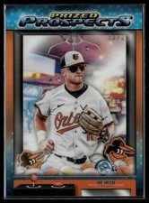 2025 Bowman Draft #PP-8 Ike Irish Prized Prospects Orange Refractor #/25