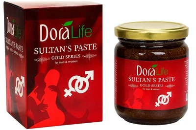 100% PURE Dora Life Sultan Paste 230 gr Gold series sexual herbal erection paste