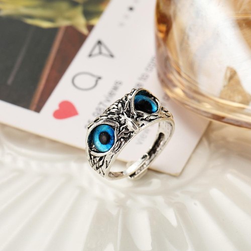 Anello Gufo Vintage - Gioielli Animali Gotici Unisex, Regalo Accessorio Moda Carino - Foto 10 di 24