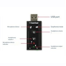Elevate Your Audio with USB Sound Card 7 1 Channel External Sound Card