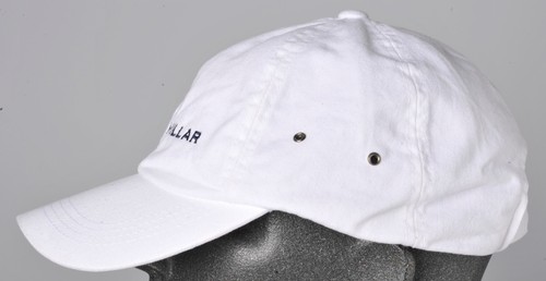 Peter Millar Hat White Blue Crown Logo Adult One Size Strapback Golfer Casual - Picture 2 of 8