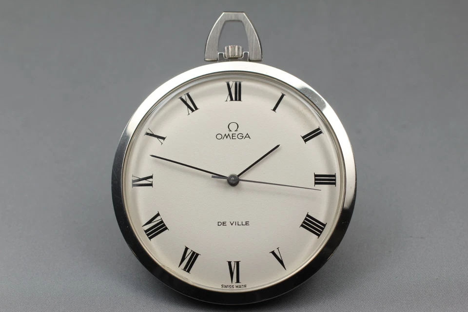 [EXC+5] Vintage OMEGA De Ville Cal. 601 Roman Hand Winding Pocket Watch JP U761 - Image 2 of 4