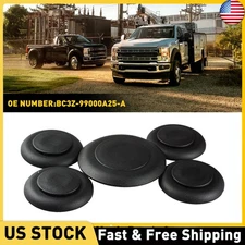 2011-2022 For Ford Super Duty 5th Wheel Hitch Puck Cover Plug Trim Ring Kit 5PCS