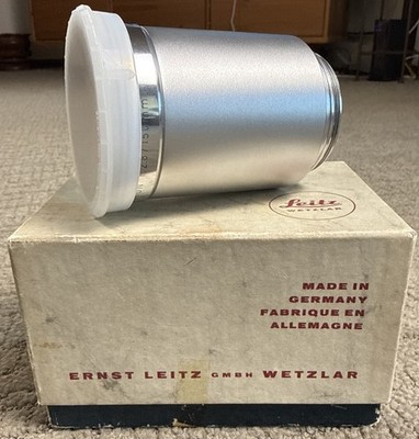 Leica Leitz Wetzlar Elmaron 1:2.8/150 mm Lens In Original Box Clean- Germany
