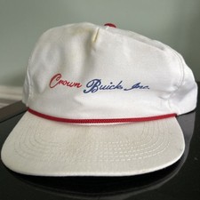 Vintage Buick Rope Trucker Mesh Snapback Hat Cap 1990s 90s Car Dealership USA