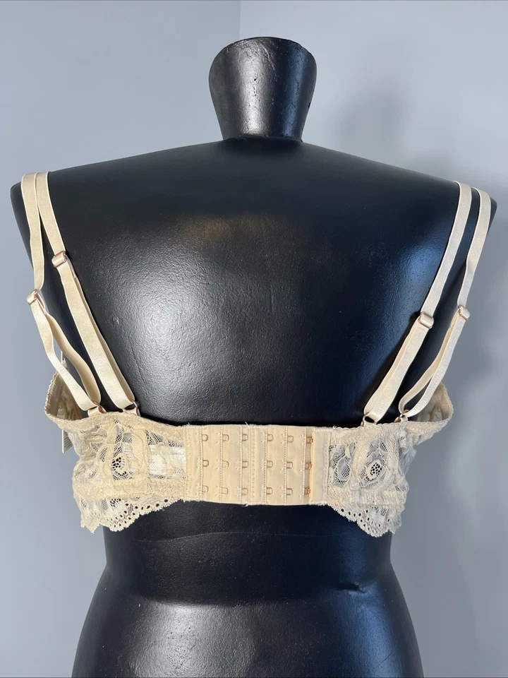 Hotmilk Heroine Plunge Nursing Bra Womens Sz 36G Sand Maternity Lingerie Luxury - Image 2 of 4