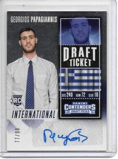 2016-17 Panini Contenders GEORGIOS PAPAGIANNIS DRAFT TICKET AUTO RC #77/99!