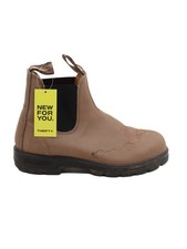 Blundstone Men's Boots UK 4 Tan 100% Leather Chelsea