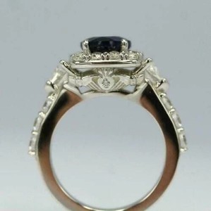 Authentic Claddagh Ring 2Ct Round Lab Created Sapphire Wedding Ring 14k White Gold Plated