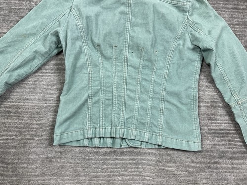 Anthropologie Tulle Jacket Womens Large Green Corduroy Longsleeve Casual - Picture 10 of 14