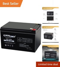 Sealed 12V 12Ah Lead Acid Battery with F2 Terminals   Rugged Power for All Needs