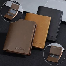 Men's Bifold Leather Credit ID Card Holder Wallet Billfold Purse Clutch Billfold