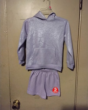 Garanimals Girls Lavender Unicorn Hoodie  Pants Set 4T Long Sleeve Fleece