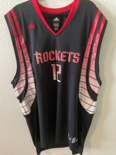 Adidas Stitched Houston Rockets Kevin Martin #12 Alternate Black Jersey Size XL