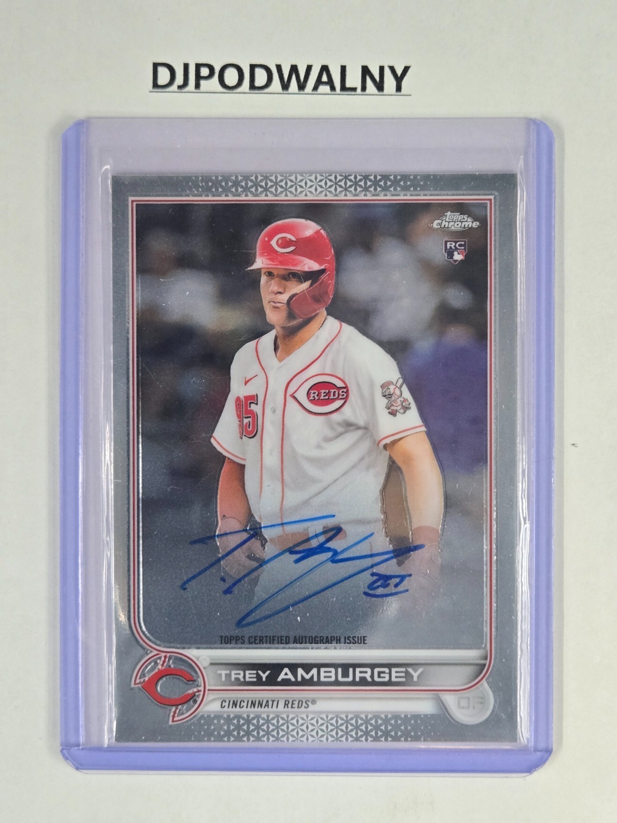 2022 Topps Chrome Baseball RC Rookie Auto RA-TA Trey Amburgey