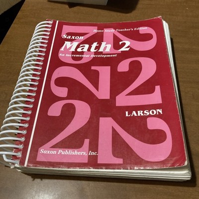 Saxon Math 2 Home Study Teacher's Edition by Larson (Good)