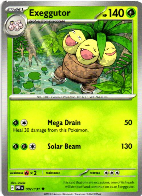 Pokemon TCG Exeggcute Eldegoss Exeggutor - Choose Card-Various Sets/Styles LP+