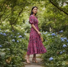 NWT Ulla Johnson Thelma Midi Dress Size 2 $490