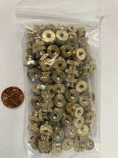 Brass Knurled Thumb Nut 8-32 Thread 100 Pieces