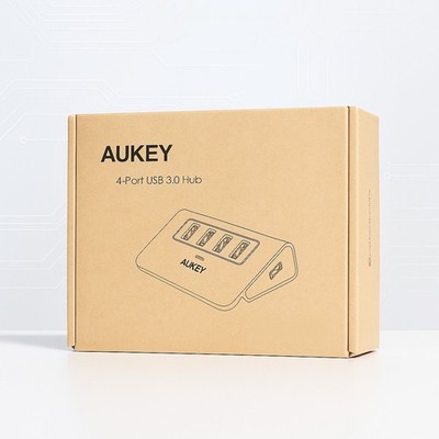 AUKEY 4 IN 1 HUB CB-H5 , USB 3.1 Gen 1 Hub, Aluminum Alloy 4-Port USB 3.0 Data